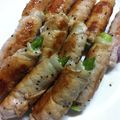 megchano's cooksnap of when they made 豚ロースのアスパラ＆塩レモン巻き.