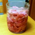 ｍａｍａｎｅ's cooksnap of when they made スライスした谷中生姜で紅生姜.