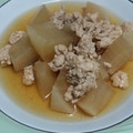はるなちゅらる's cooksnap of when they made 大根と鶏ひき肉の煮物☆.