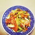 あかぼう。's cooksnap of when they made 小松菜とウインナー炒め.