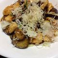 かつぺ's cooksnap of when they made 薬味たっぷり ！ささみとなすの梅ゴマ照り.