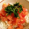 とまとま１０'s cooksnap of when they made 爽やかトマトのぶっかけ素麺.