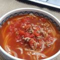 ★まみむ★'s cooksnap of when they made トマトたっぷり♪キムチスープうどん.