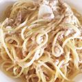 まぁにゃす☆'s cooksnap of when they made ツナクリームパスタ.