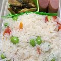 しあはー's cooksnap of when they made 枝豆と塩トマトのおにぎり。混ぜご飯でも。.