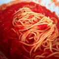 ななの。's cooksnap of when they made 簡単☆トマト缶でトマトスープの冷製パスタ.