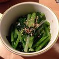 Tomomims's cooksnap of when they made めんつゆで！小松菜のおひたし.