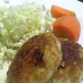 fusakko's cooksnap of when they made （´-｀）ヘルシー*豆腐ささみハンバーグ.