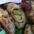 しろしろ1111's cooksnap of when they made 新じゃがのめんたいマヨチーズ春巻き✿.