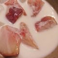 Ｊａｍ．'s cooksnap of when they made 桃みるく。濃厚でとろける桃の食べ方.