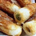 三児prl母's cooksnap of when they made ちくわにオクラな天ぷら.