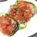 みぃみ05's cooksnap of when they made 簡単☆ピーマン肉詰め.