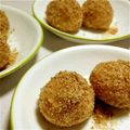 ころころころころさん's cooksnap of when they made 揚げない☆チーズin胡麻団子.