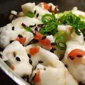 shinyui's cooksnap of when they made はんぺんの梅胡麻あえ.