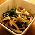 BiwacoJune's cooksnap of when they made 三つ葉としめじのおひたし.