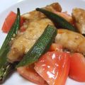 しおかつを's cooksnap of when they made ささみとオクラのイタリアン南蛮♪.