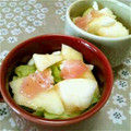 70cafe's cooksnap of when they made 桃と生ハムのサラダ.
