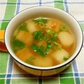 まあまま☆0403's cooksnap of when they made 超簡単　麩と小ネギのコンソメスープ.