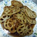 ☆しげぽん☆'s cooksnap of when they made ＊あと一品に＊蓮根の照り焼き＊.