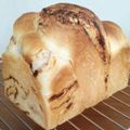 mikamika's cooksnap of when they made いちじくマーブル食パン★シートも手づくり.