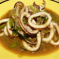 つきうき's cooksnap of when they made 冬野菜☆長ネギといかのポン酢バター炒め.