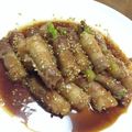 taxyu's cooksnap of when they made アスパラのてりやきマヨ肉巻き♪お弁当にも.
