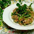 yangpa's cooksnap of when they made 焼肉のタレ★牛とクレソンのガーリック炒飯.