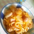 偏頭２'s cooksnap of when they made ケッチャプ味の✿イタリアン焼きうどん✿.