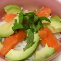 かねーる's cooksnap of when they made カフェ風♥アボカドとサーモン丼.