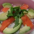 かねーる's cooksnap of when they made カフェ風♥アボカドとサーモン丼.