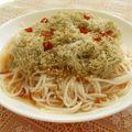 まゆみ母ちゃん's cooksnap of when they made とろろ昆布の冷たいピリ辛！そうめん.