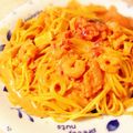 あゆみぽけっと's cooksnap of when they made 簡単海老のトマトクリームパスタ.