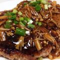 モンゾ's cooksnap of when they made きのこあんかけハンバーグ.