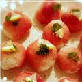 ホロホロp6co's cooksnap of when they made 簡単おもてなし料理☆生ハム手鞠寿し.