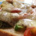 ちょびぜ's cooksnap of when they made アボカド＆トマト＆チーズのトースト.