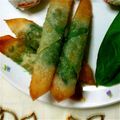 ma___111's cooksnap of when they made カニ棒とシソの揚げワンタン.