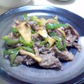 ちんぐりあん's cooksnap of when they made 牛肉、ピーマン、エリンギの甘辛炒め.