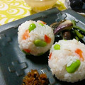 Snow＊Love's cooksnap of when they made 枝豆と塩トマトのおにぎり。混ぜご飯でも。.