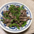 コッペパンしそむすめ's cooksnap of when they made 砂肝とピーマンの炒め物.