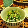 あずぐりーん's cooksnap of when they made 三つ葉の梅ツナ山葵マヨ和え♡.
