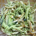 ♪おれんじ30♪'s cooksnap of when they made もやしとちくわの柚子胡椒マヨ和え.