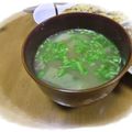 ゆけり３兄弟's cooksnap of when they made キンピラごぼうの残りで★　簡単みそ汁♪.