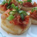 kachimachi's cooksnap of when they made かんた～ん♪山芋キムチのせ～.