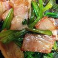 Emicham1's cooksnap of when they made ベーコンとほうれん草の炒め.