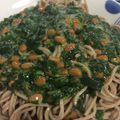 petitomo's cooksnap of when they made モロヘイヤ蕎麦.