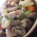 Aacocom's cooksnap of when they made 根菜と鶏肉とこんにゃくの煮物.