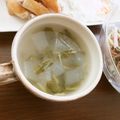 よちりん's cooksnap of when they made 冬瓜と小松菜の簡単生姜スープ.