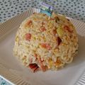 kururin18's cooksnap of when they made ♪ウィンナーとあげ玉のチャーハン♪.