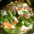 薄花色's cooksnap of when they made キャベツとししとうの味噌炒め♪.