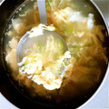 さちいの's cooksnap of when they made ふわっふわネギたまごスープ♡.